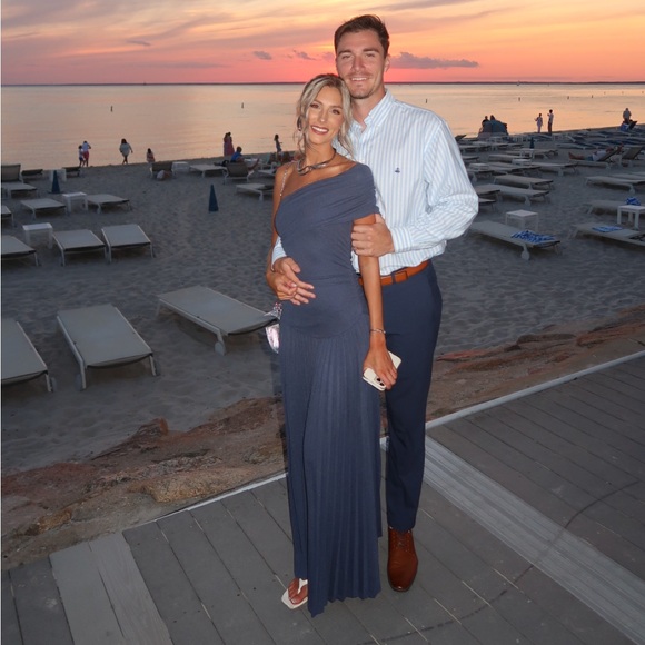 REVOLVE Dresses & Skirts - REVOLVE One-Shoulder Navy Maxi Dress